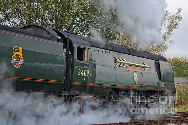 Steam Locomotive 34092 City Of Wells by David Birchall Steam Locomotive 34092 City Of Wells by David Birchall